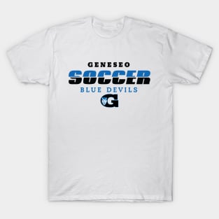 Geneseo Soccer Split Design - BLUE T-Shirt